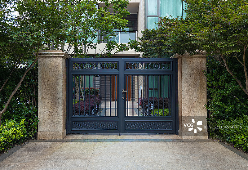 别墅大门图片素材