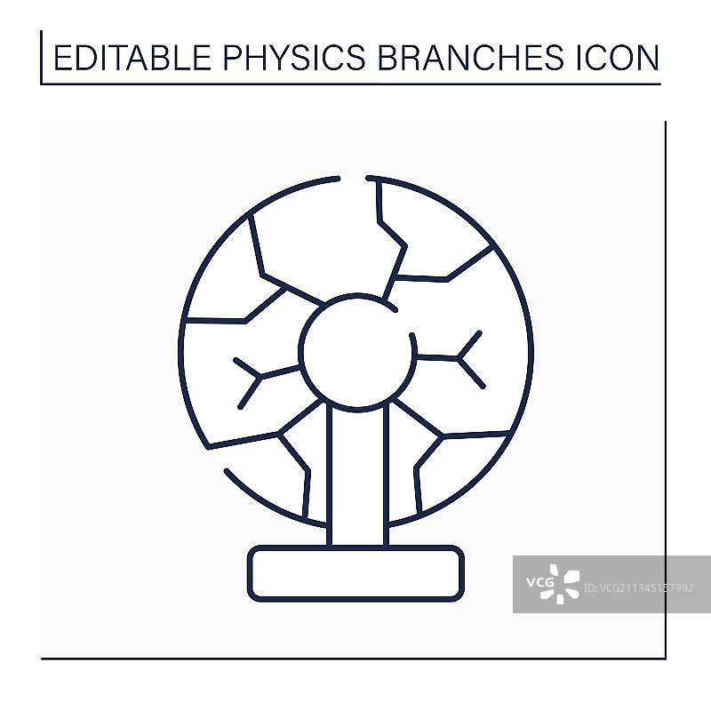 等离子体物理学线性图标图片素材