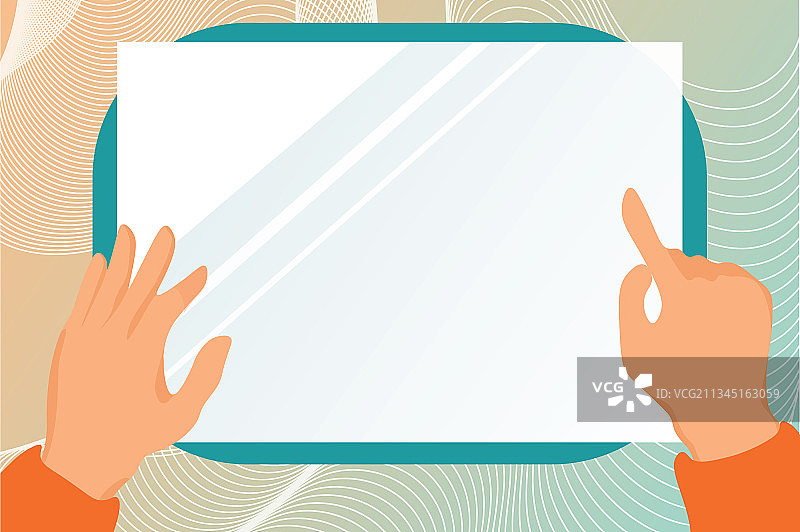 在平板电脑屏幕上绘画图片素材