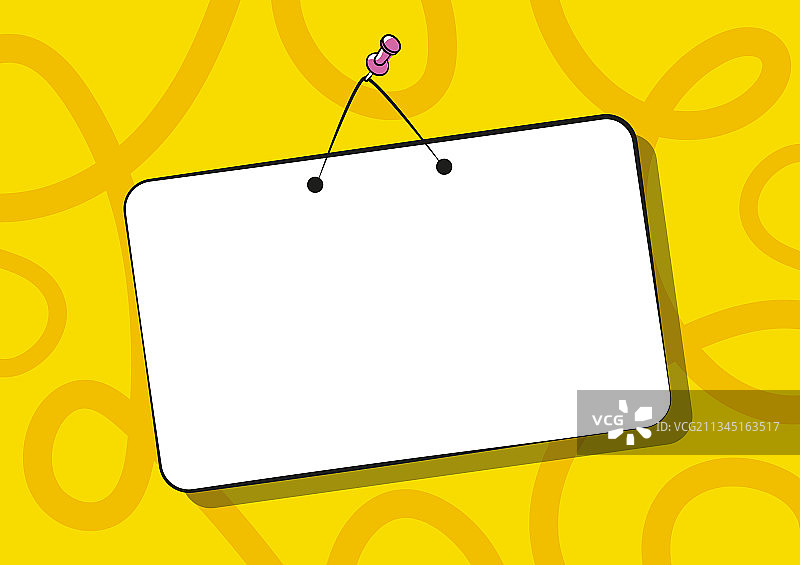 带空白的悬挂式门牌绘画图片素材