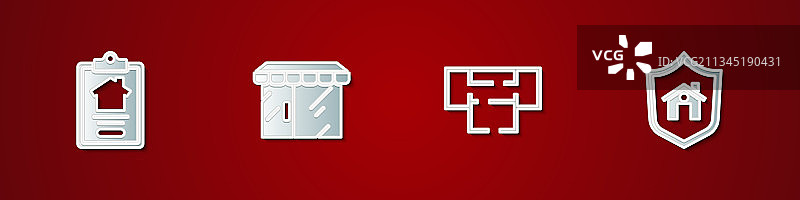 房屋合同、市场商店规划等图片素材