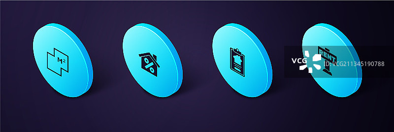 2.5D出租房屋挂牌图片素材