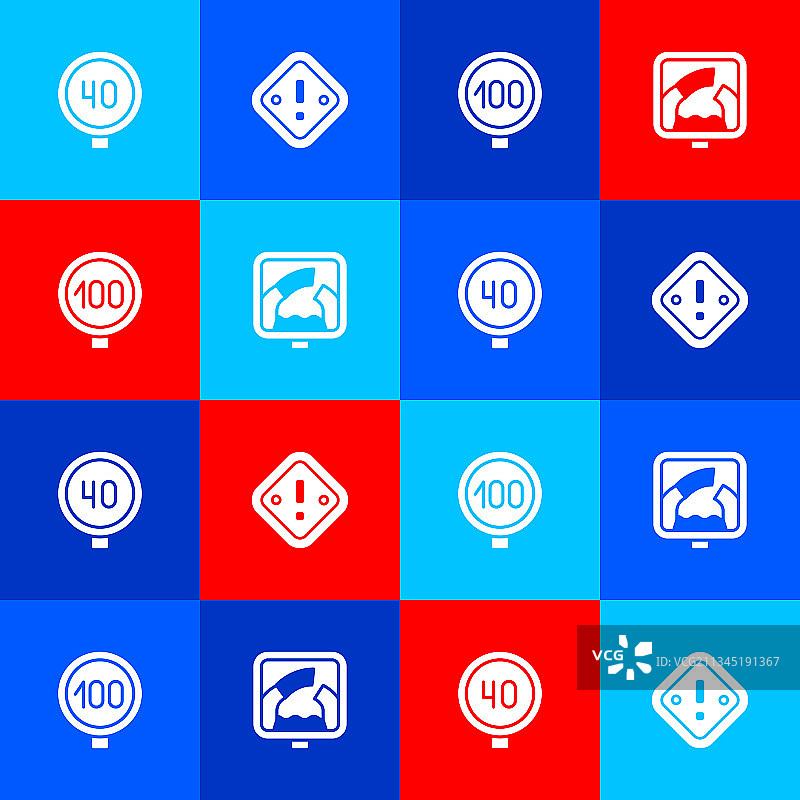 限速交通感叹号标志图片素材