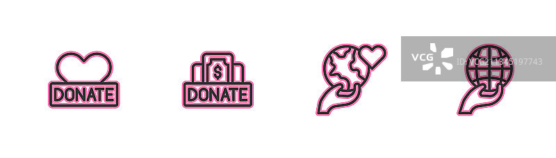 捐赠和慈善手捧地球图片素材