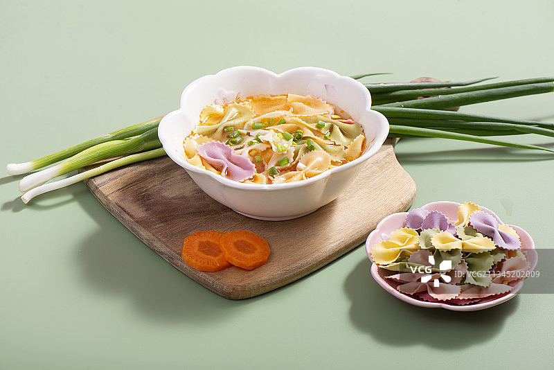 蔬菜面 蝴蝶面 面片图片素材