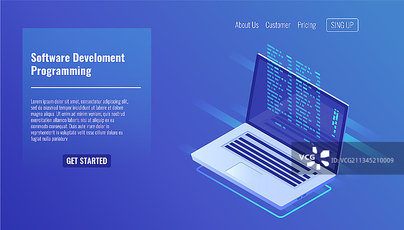 软件开发和编程程序代码图片素材