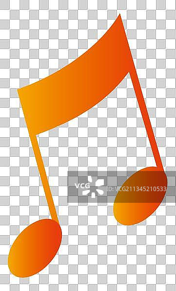 黄色律动音符元素图片素材