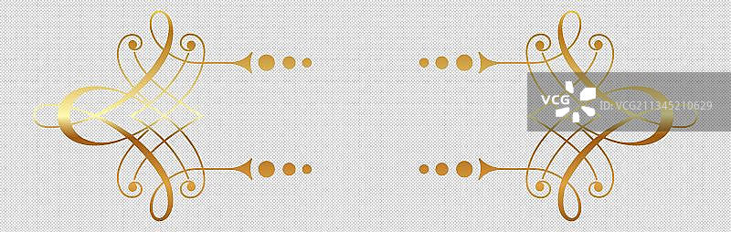 金色边框金色标题框图片素材