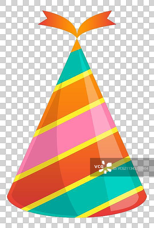 手绘卡通立体生日帽图片素材