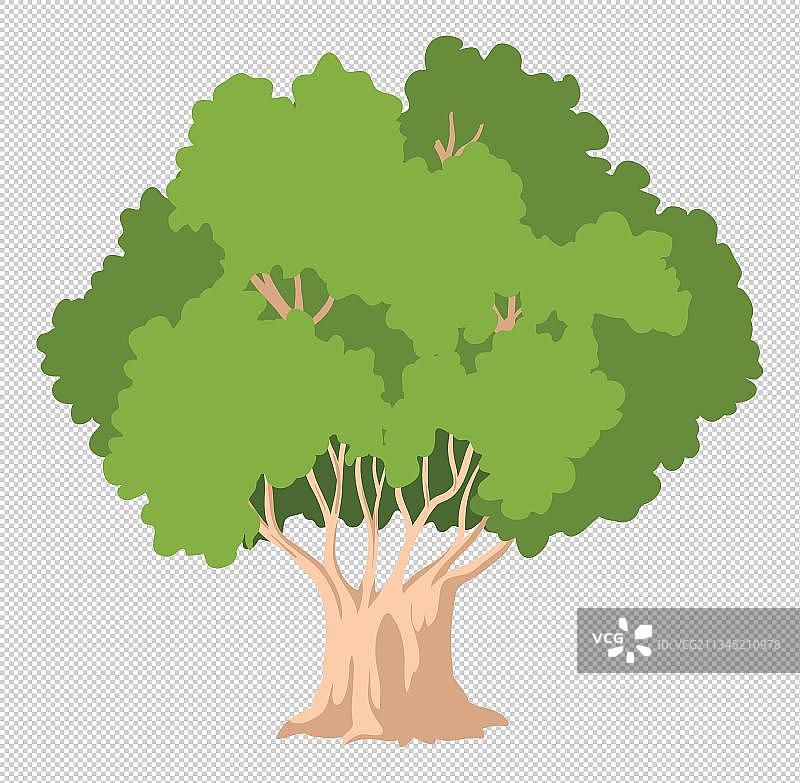 一棵树卡通高清png免抠元素图片素材