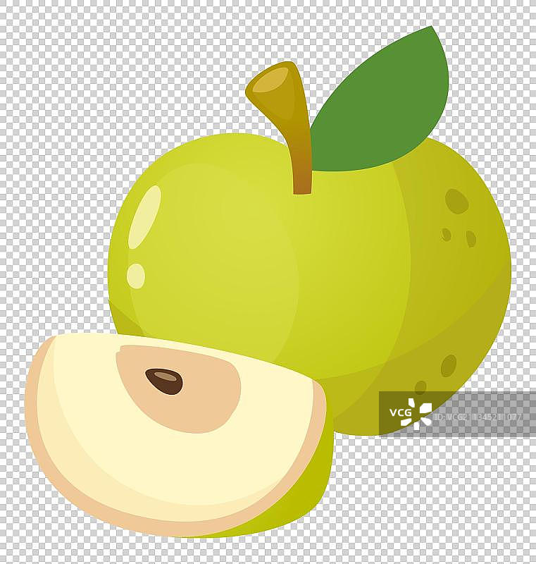 手绘卡通水果香梨图片素材