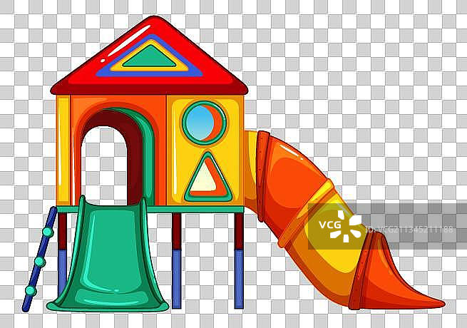 童趣滑梯游乐场图片素材