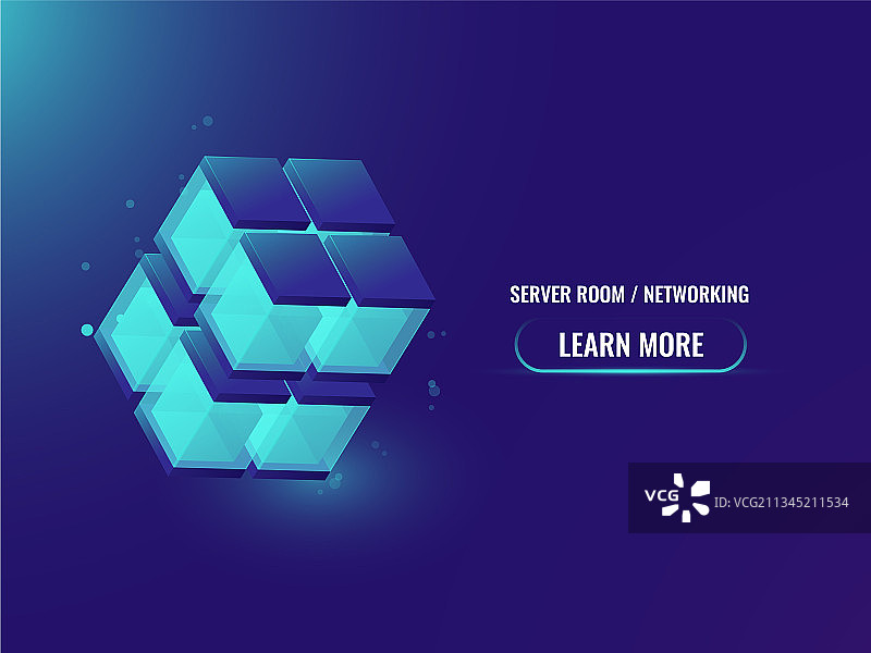 2.5D加密货币与区块链概念图片素材