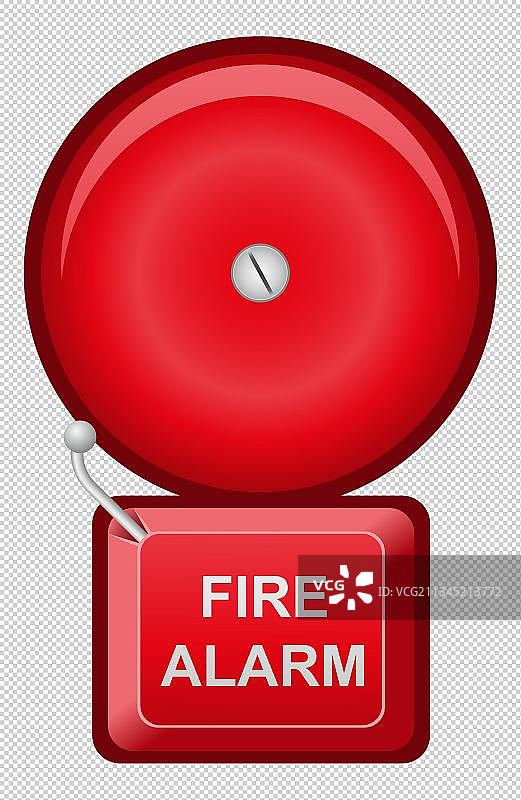 消防火警警铃插画图片素材