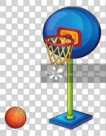 卡通篮球场插画图片素材