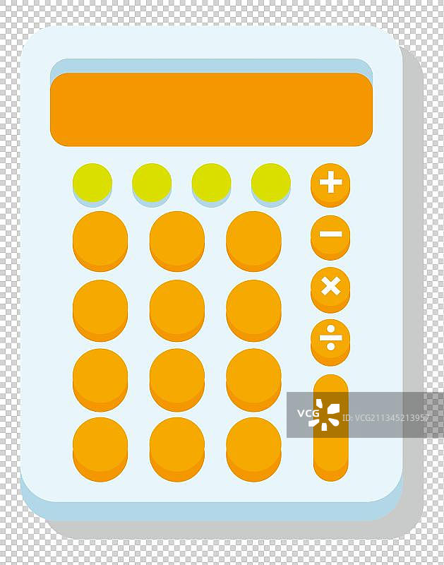 卡通计算器插画图片素材