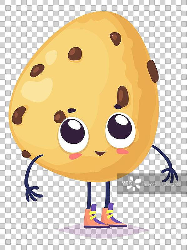 卡通人参果表情元素图片素材