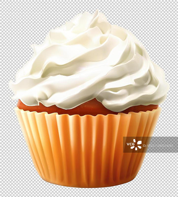 奶油杯子蛋糕图片素材