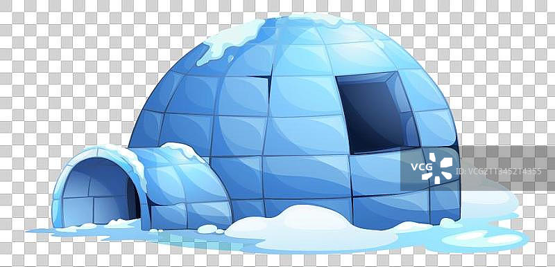 卡通冰屋免抠元素图片素材