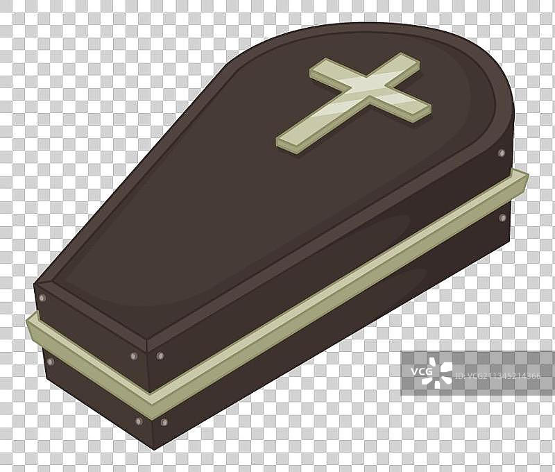 万圣节十字架棺材图片素材