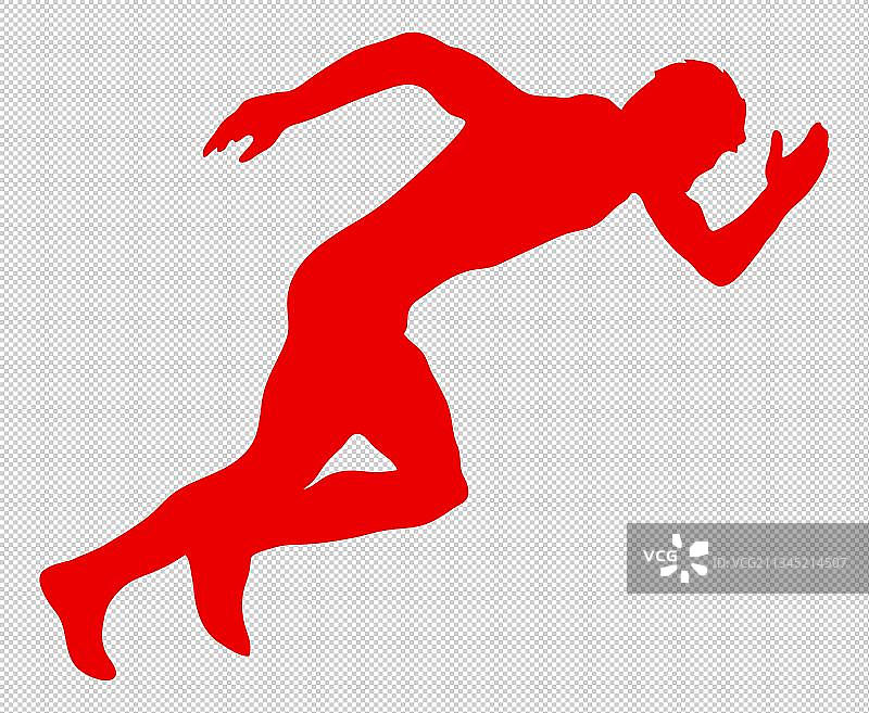 起跑的运动员图片素材