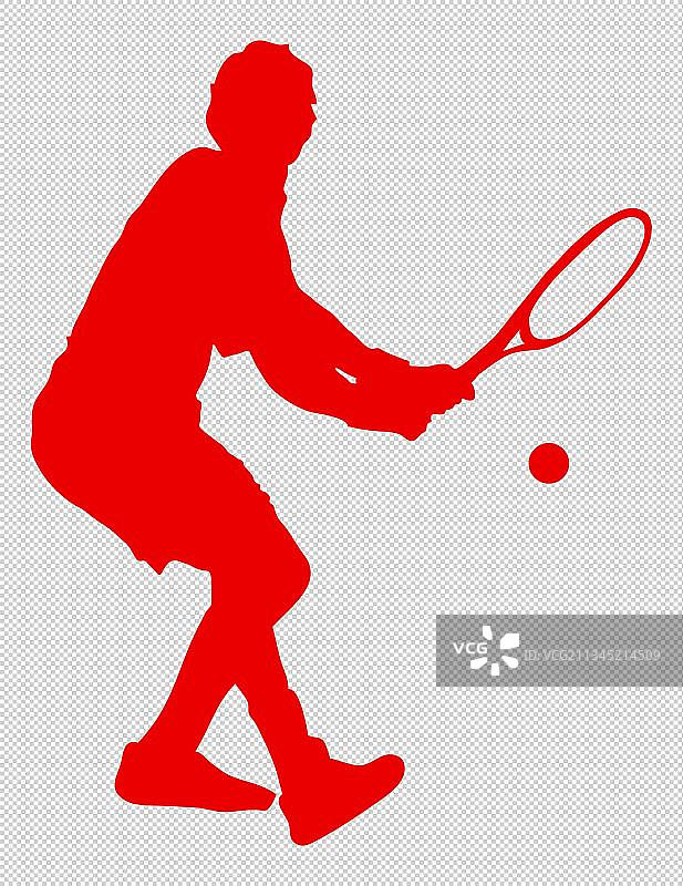 健康的网球运动图片素材