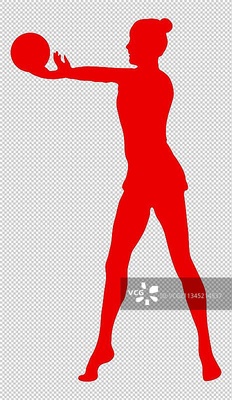 艺术体操球操图片素材