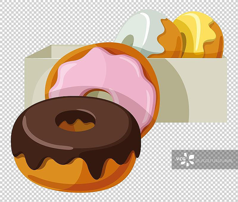 四个甜甜圈图片素材