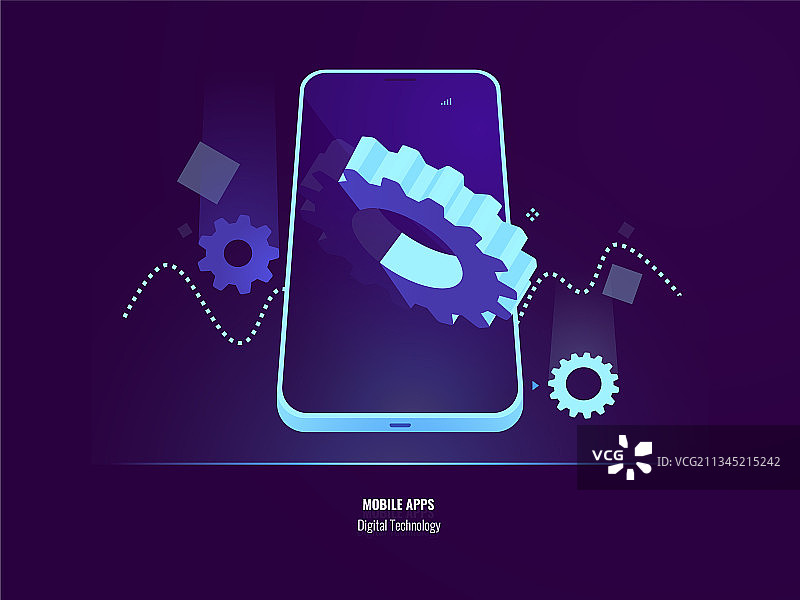 移动App开发应用程序安装图片素材