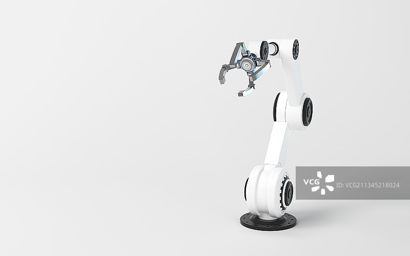 科技感机械手臂 3D渲染图片素材