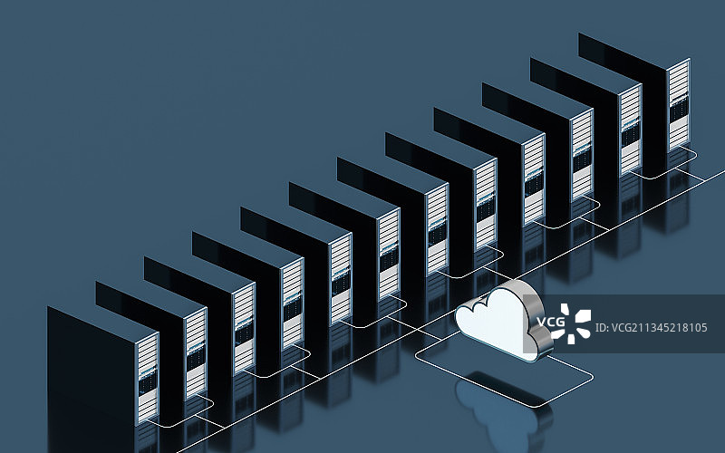 云计算与数据中心 3D渲染图片素材