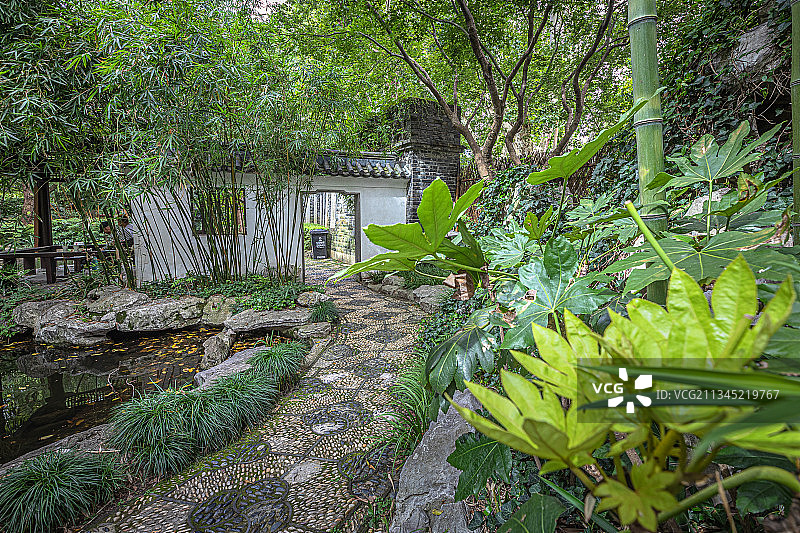 有故事的园林图片素材