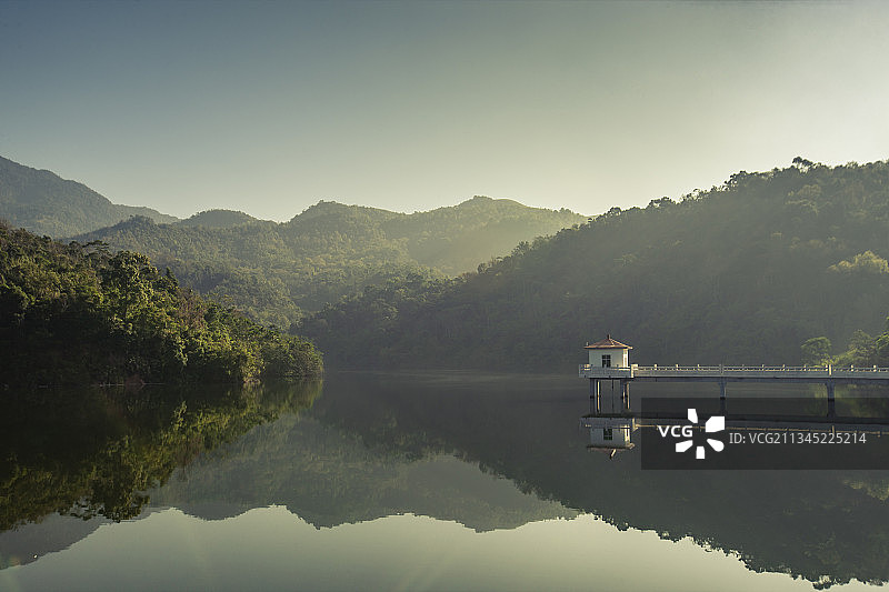 湖光山色图片素材