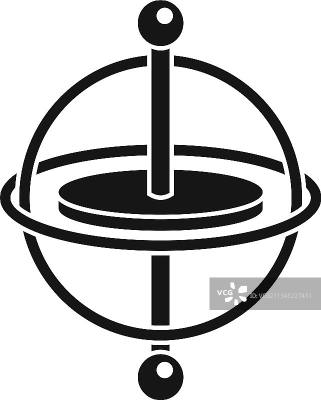 陀螺仪动量图标，简易加速度计图片素材