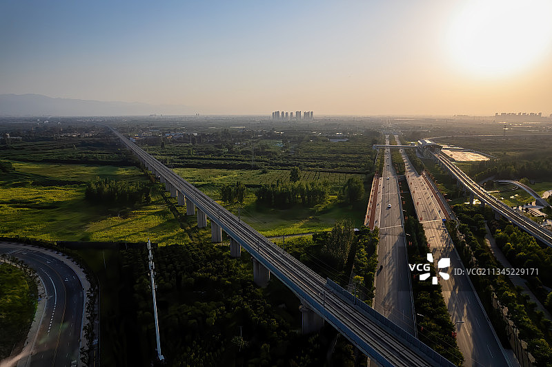 西安沣西新城图片素材