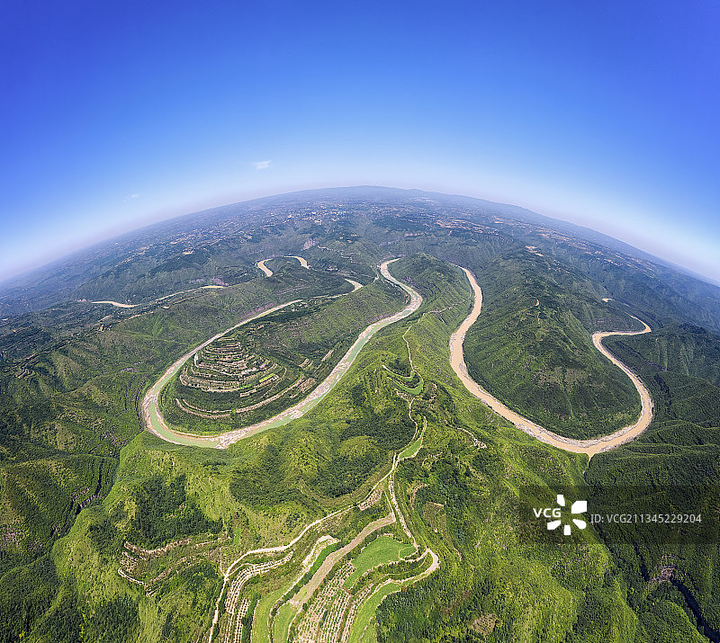 泾河乾坤湾图片素材