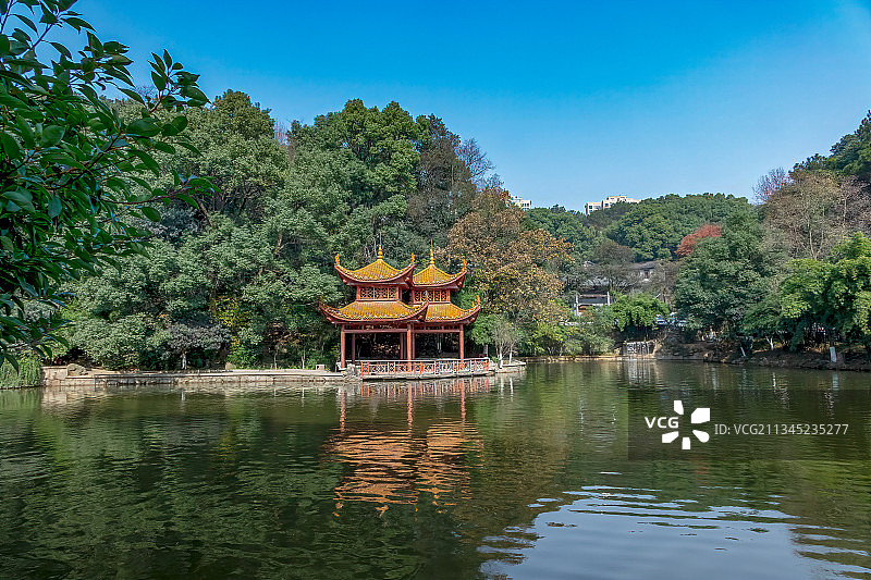 长沙南郊公园美丽风光图片素材