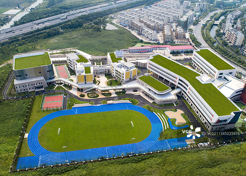 学校，教育，建筑，操场，跑道图片素材