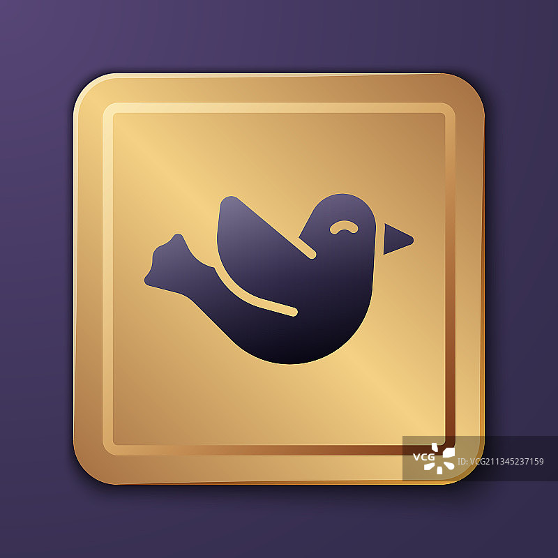 紫色鸽子图标图片素材