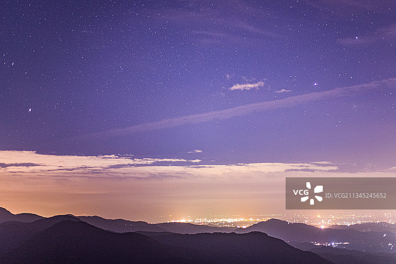 泉州洛江区马甲镇仙公山星空图片素材