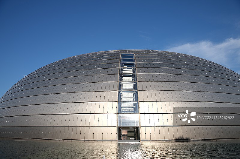2021年8月26日，北京国家大剧院景美如画。图片素材