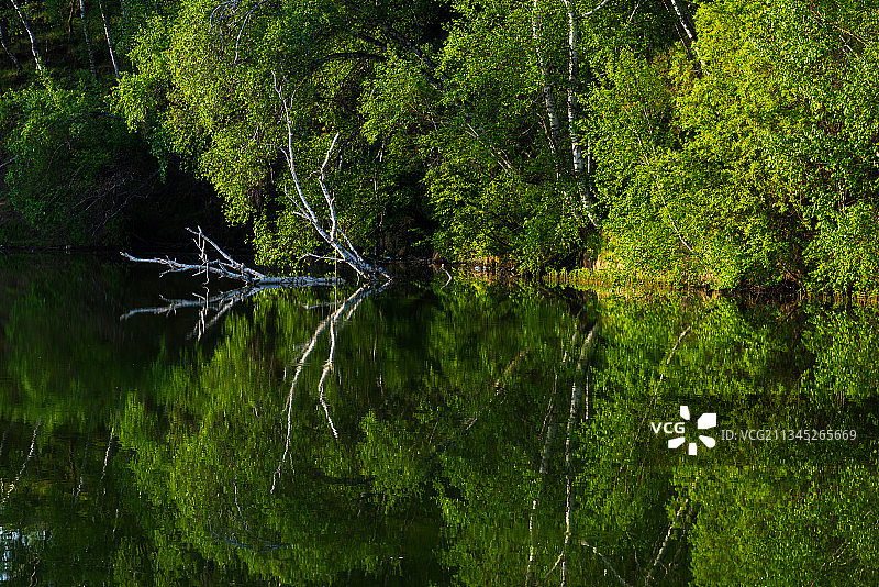 乌兰布统公主湖图片素材