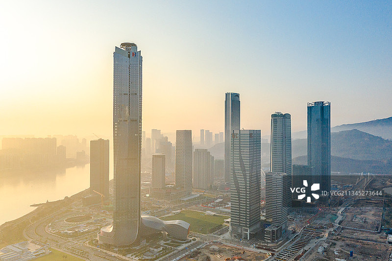 中国广东省珠海市横琴金融中心全景图片素材