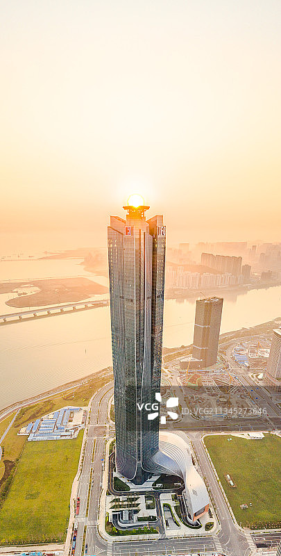 中国广东省珠海市横琴金融中心全景图片素材