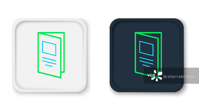 宣传册模板布局线条图标图片素材