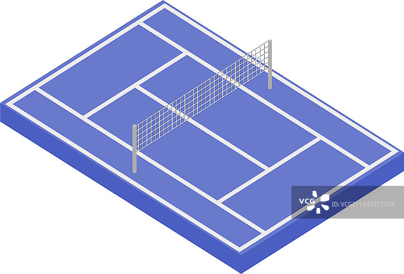 2.5D网球场图标图片素材
