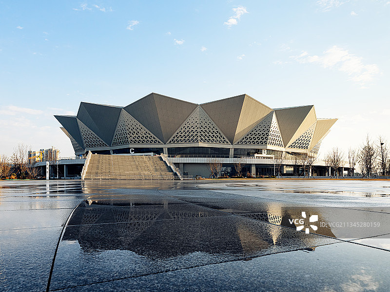 西安奥体中心体育馆 第十四届全运会场馆图片素材