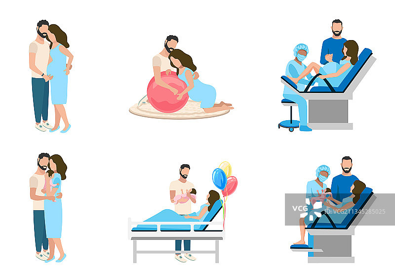 伴侣分娩图片素材