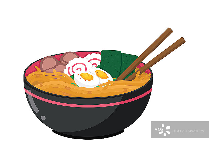 卡通日式拉面图片素材