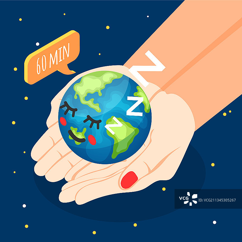 地球一小时概念设计图片素材